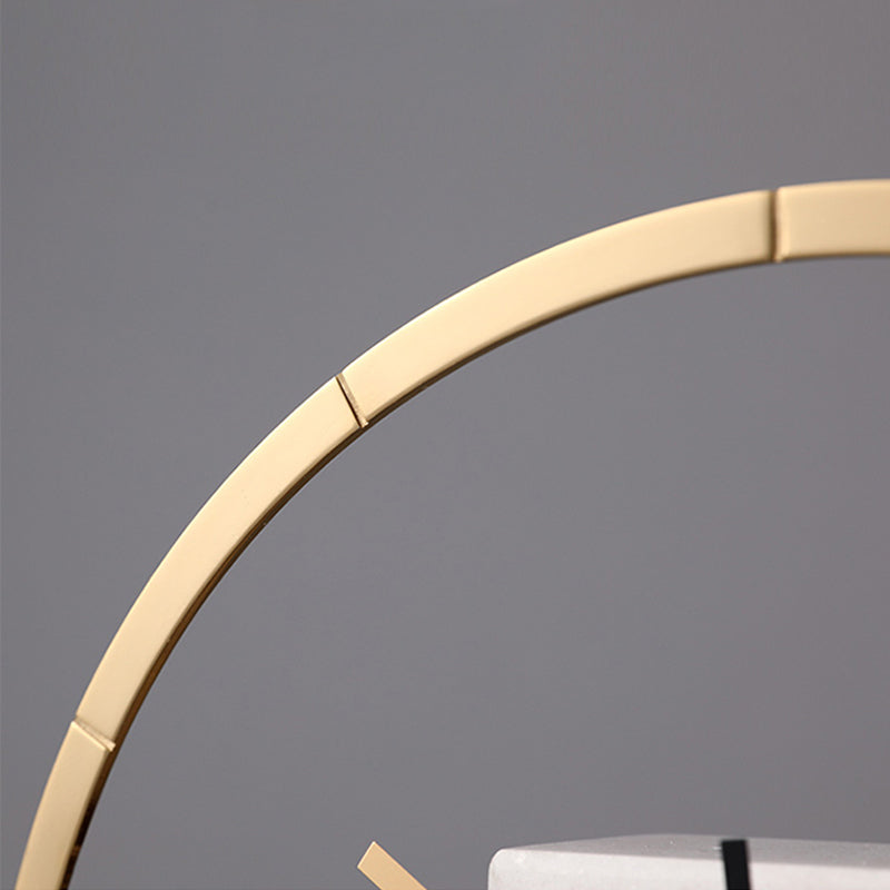 Moderna Ødger Brass Ring Marble Clock