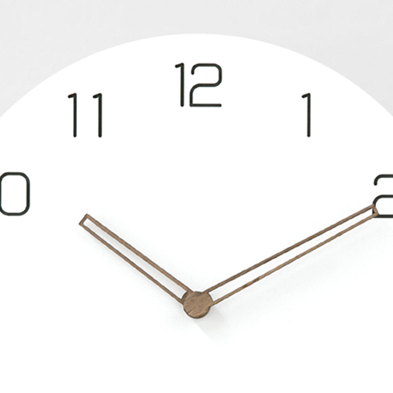 EMITDOOG Fresh Minimalist White 12 Inch Stand Clock