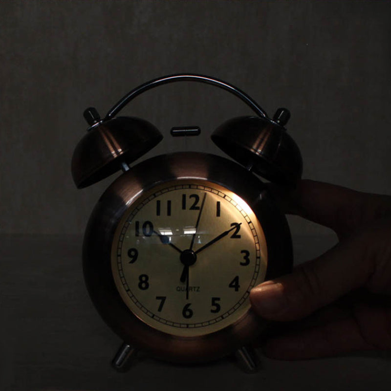 Digo Pink Gold Bell Clock