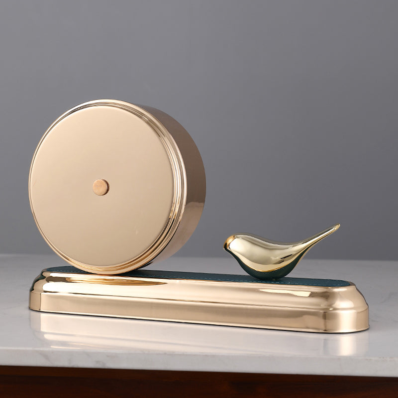 Tannis Armens Leather Bird Paradise Clock