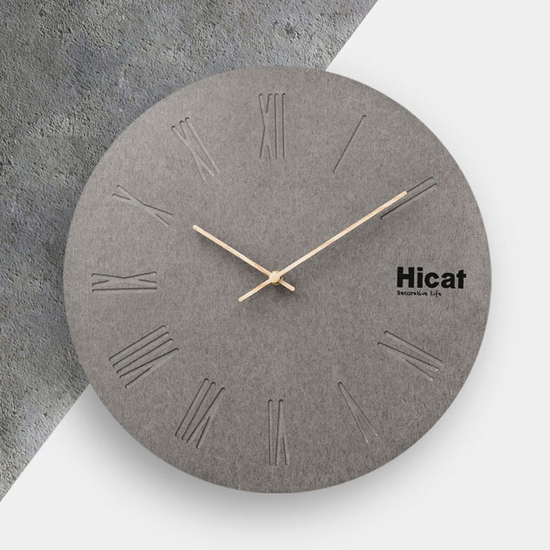 Hicat Decorative Life Gray Cement Wall Clock