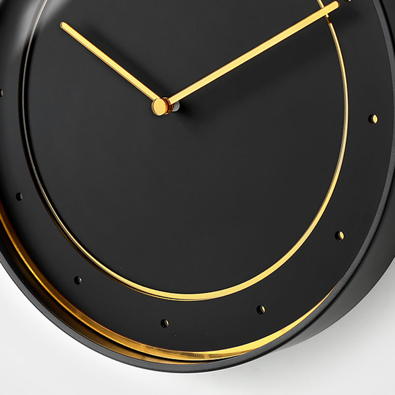 EMITDOOG Minimalist Gold Ring Wall Clock