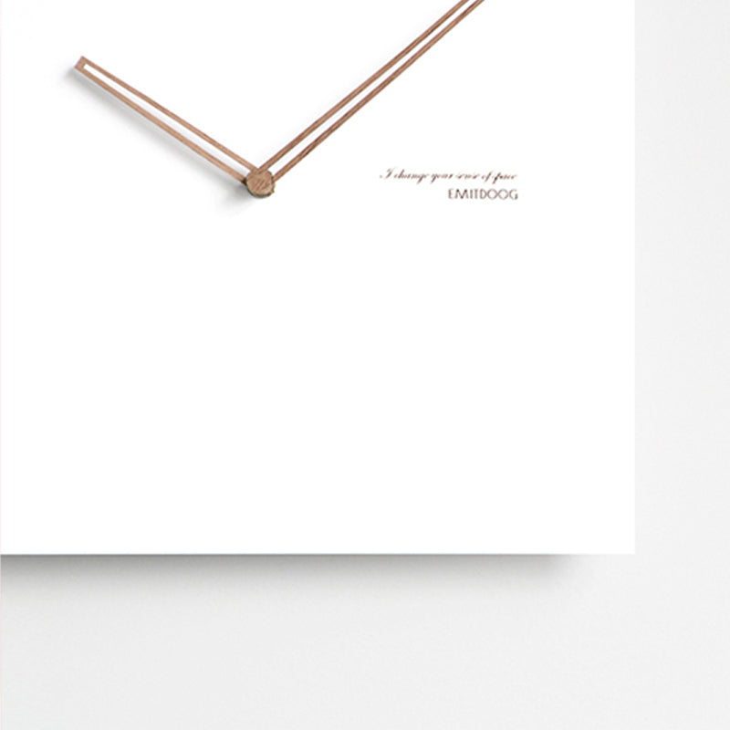 EMITDOOG White Quadrangle 12 Inch Wall Clock