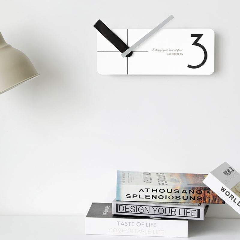 EMITDOOG Long Polygon Wall Clock