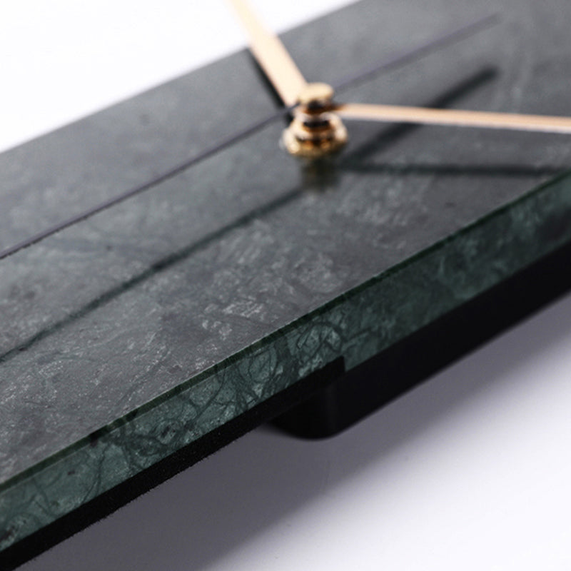 Moderna Ødger Brass Ring Marble Wall Clock