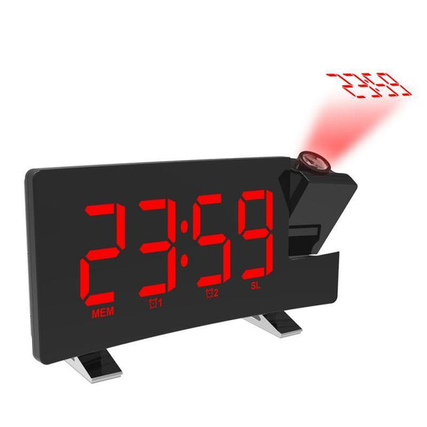 Color LED Projection Digital Clock | Dimmer Timer Backlight LED ...