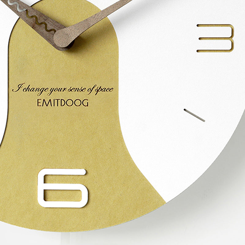 EMITDOOG Round Pendulum Wall Clock
