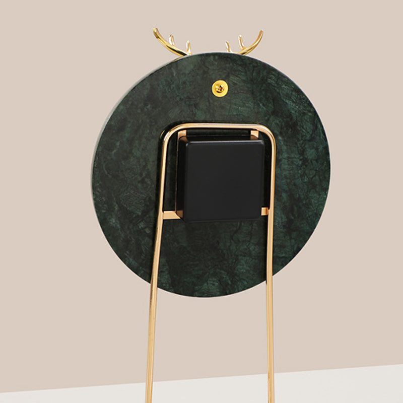 Marmor Armens Marble Bronze Circle Stand Clock