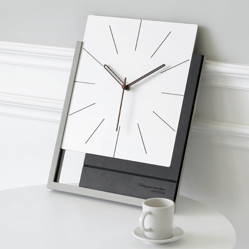 EMITDOOG Minimalist Square Simple Wall Clock