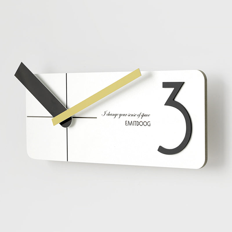 EMITDOOG Long Polygon Wall Clock
