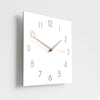 EMITDOOG White Quadrangle 12 Inch Wall Clock