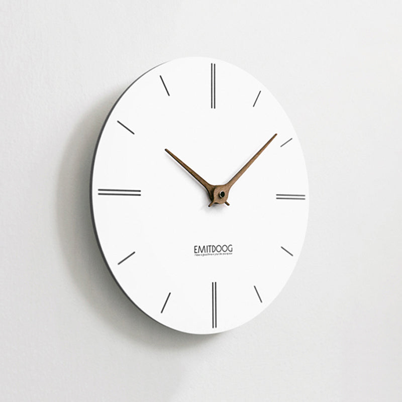 EMITDOOG Simple White Home Wall Clock