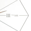 EMITDOOG Tri-hexagon Minimalist Line Wall Clock