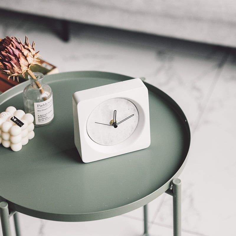 Bodil Marble Cement Clock