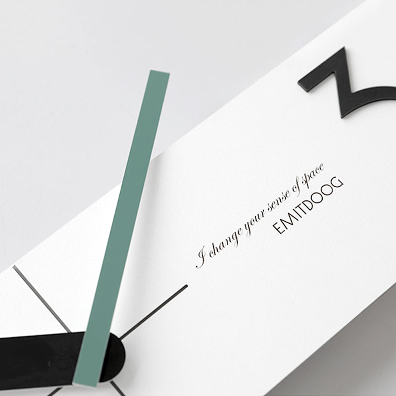 EMITDOOG Long Polygon Wall Clock