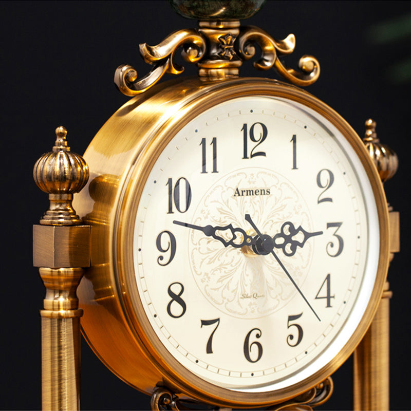 Runa Armen Tveir Copper Marble Pendulum Clock