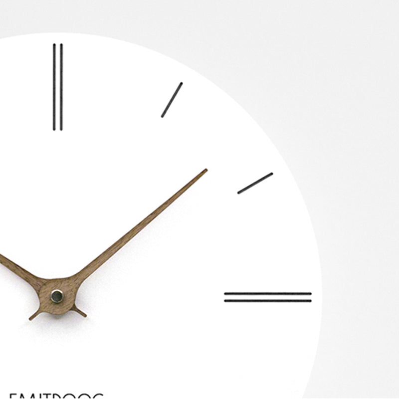 EMITDOOG Simple White Home Wall Clock