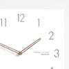 EMITDOOG White Quadrangle 12 Inch Wall Clock