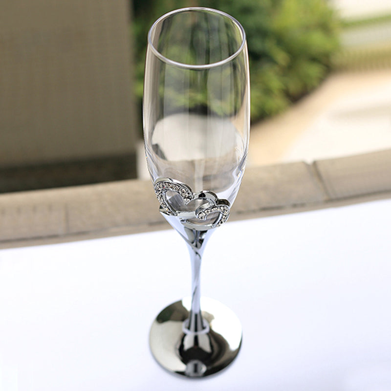 Ahava Heart Champagne Flute