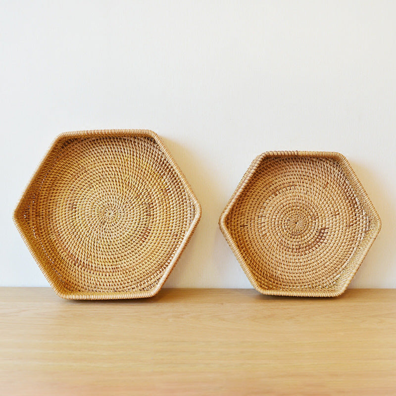 Albinu Hexa Wicker Basket, Sets of 2