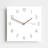 EMITDOOG White Quadrangle 15 Inch Wall Clock