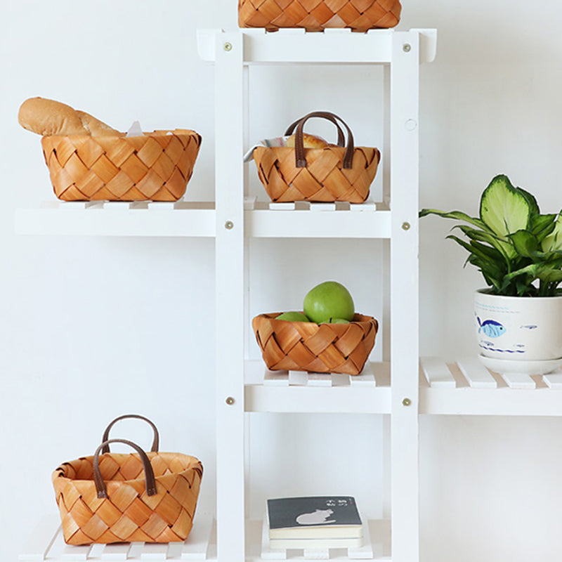 Assorted Wood Chip Handled Basket