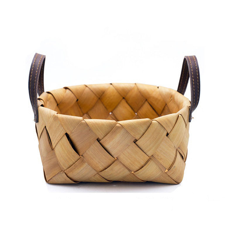 Assorted Wood Chip Handled Basket