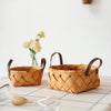 Assorted Wood Chip Handled Basket