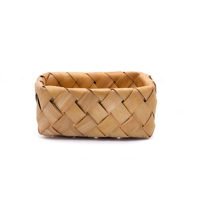 Assorted Wood Chip Square Basket