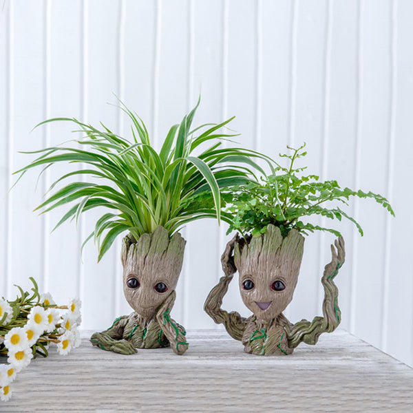Baby Groot Planter | Creative Treeman Baby Succulent Planter Cute Green Plants Flower Pot Guardians of The Galaxy Beit Collections
