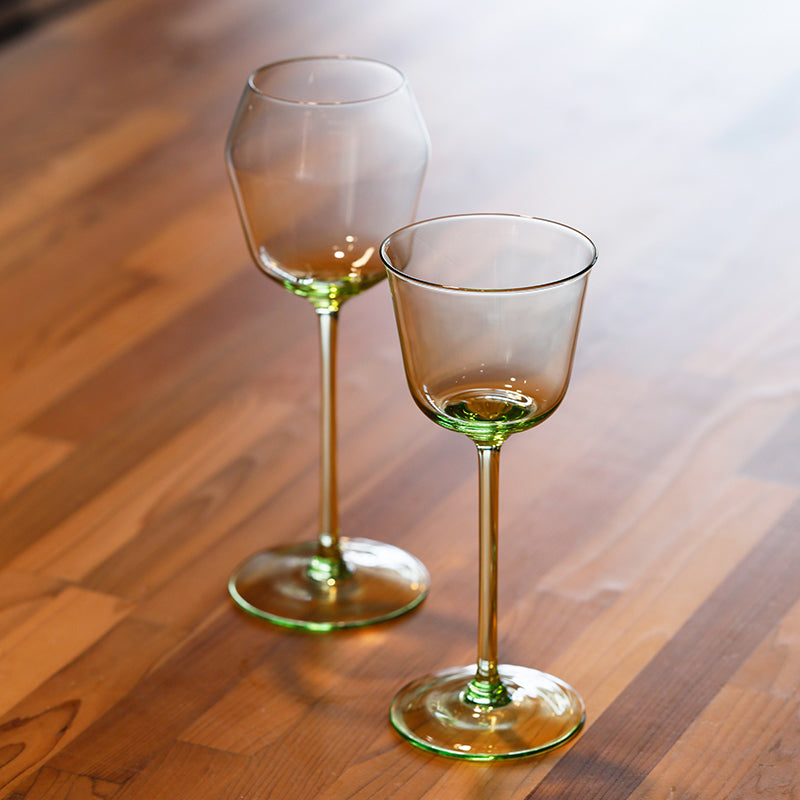 Bareqeth Green Wine Glass