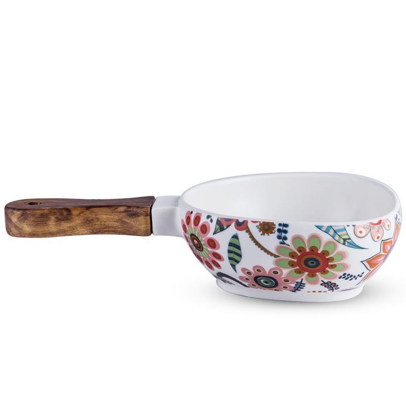 Batèk Floral Handle Bowl - TOV Collection