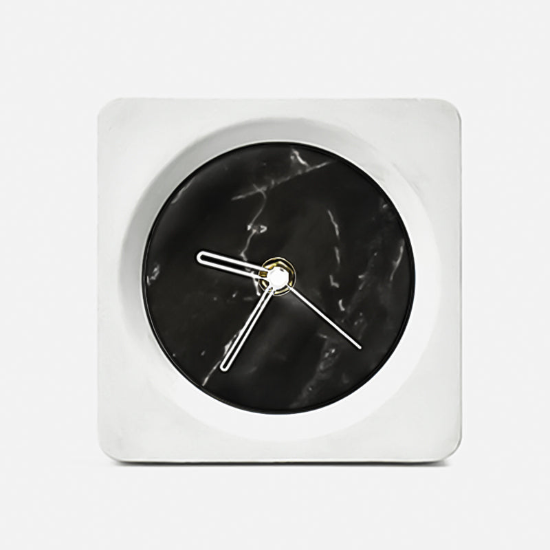 Bodil Marble Cement Clock
