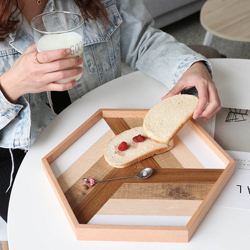 Boho Hexagon Combi Wood Tray