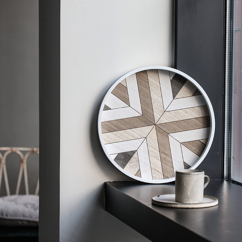 Boho Round Combi Wood Tray