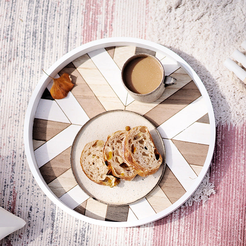 Boho Round Combi Wood Tray