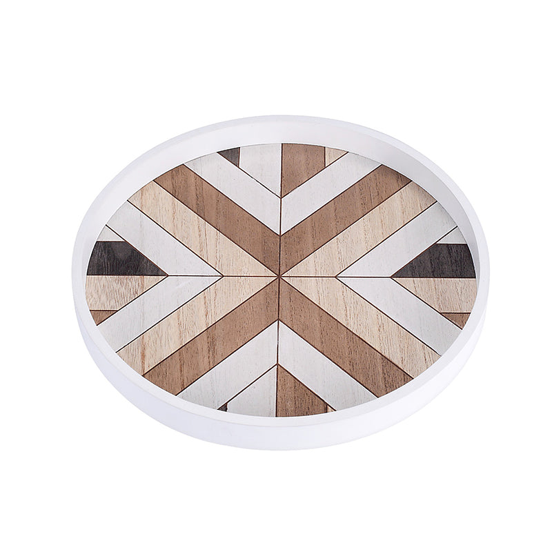 Boho Round Combi Wood Tray