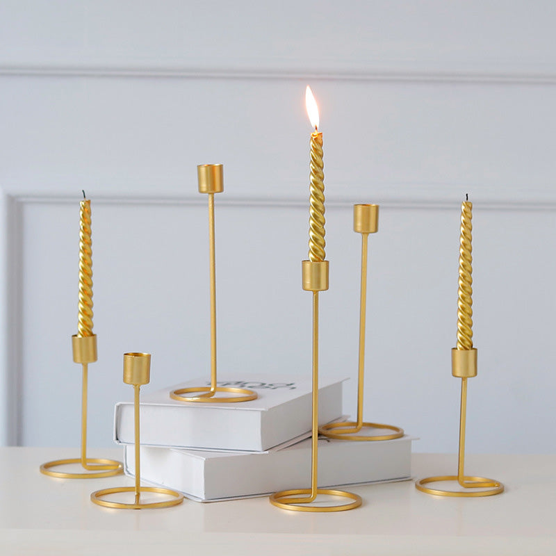 Brass Standing Candle Holder