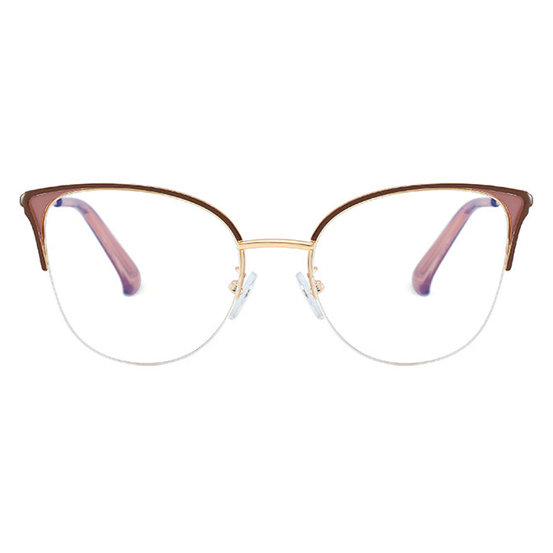 Browline Half-Rim Glasses 95776
