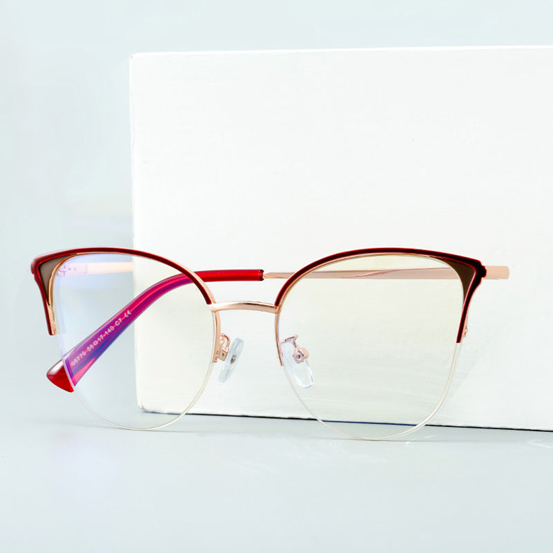 Browline Half-Rim Glasses 95776