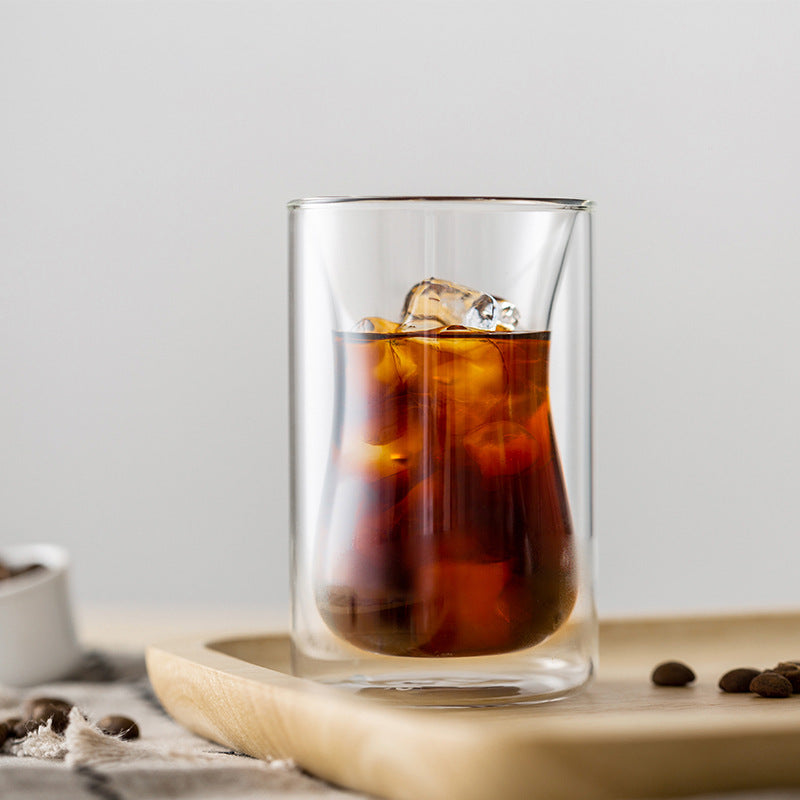 Coffee Study Glass Cafede Kona Double-Wall Coffee Glass | Clear Borosilicate Glass Coffee ...