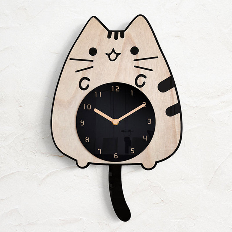 Chubb Cat Pendulum Wall Clock
