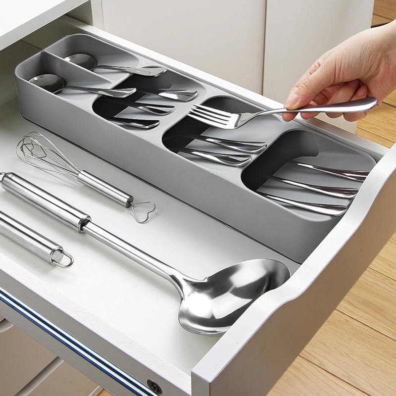 Compact Cutlery Drawer Storage Box - TOV Collection