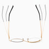 Cross Half-Rim Round Glasses 95929
