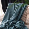 Crowther Teal Fringe Throw