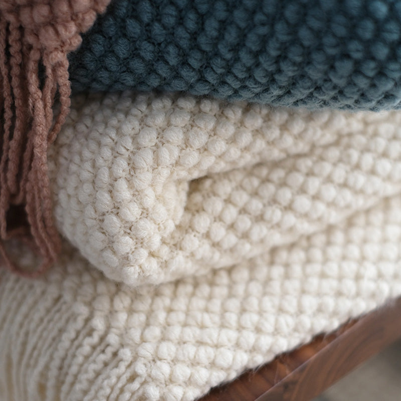 Crowther Ecru Fringe Throw