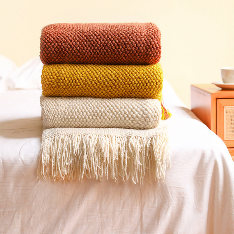 Crowther Golden Fringe Throw