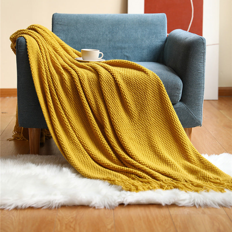 Crowther Golden Fringe Throw