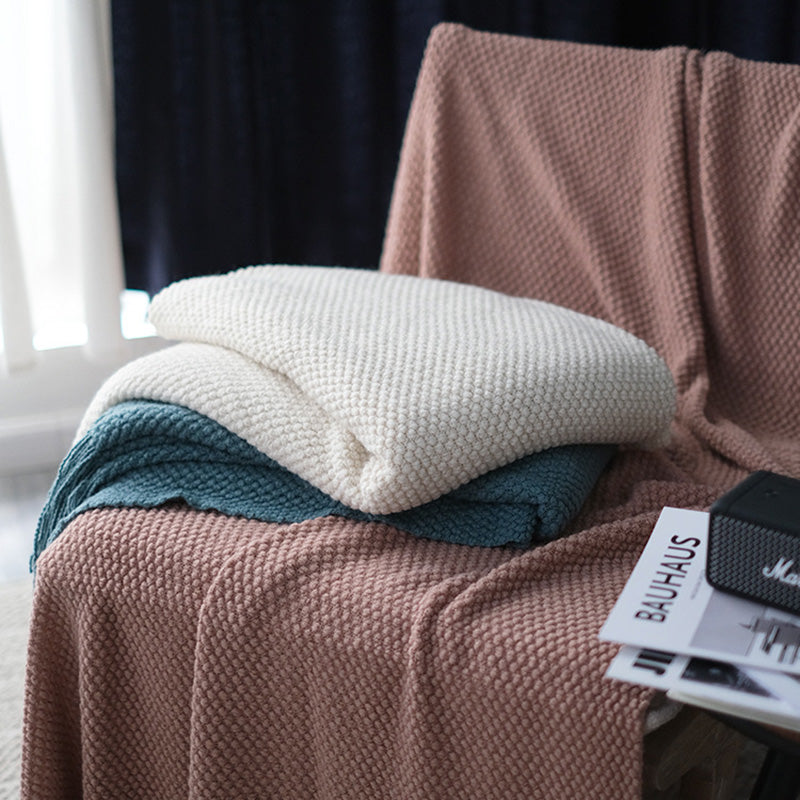 Crowther Pink Fringe Throw