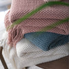 Crowther Pink Fringe Throw
